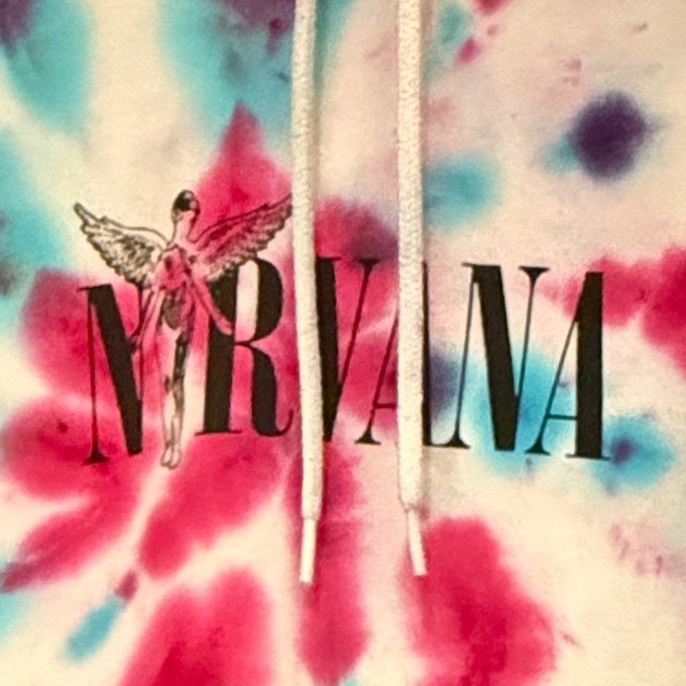 NIRVANA Upcycled Tie-Dye Hoodie